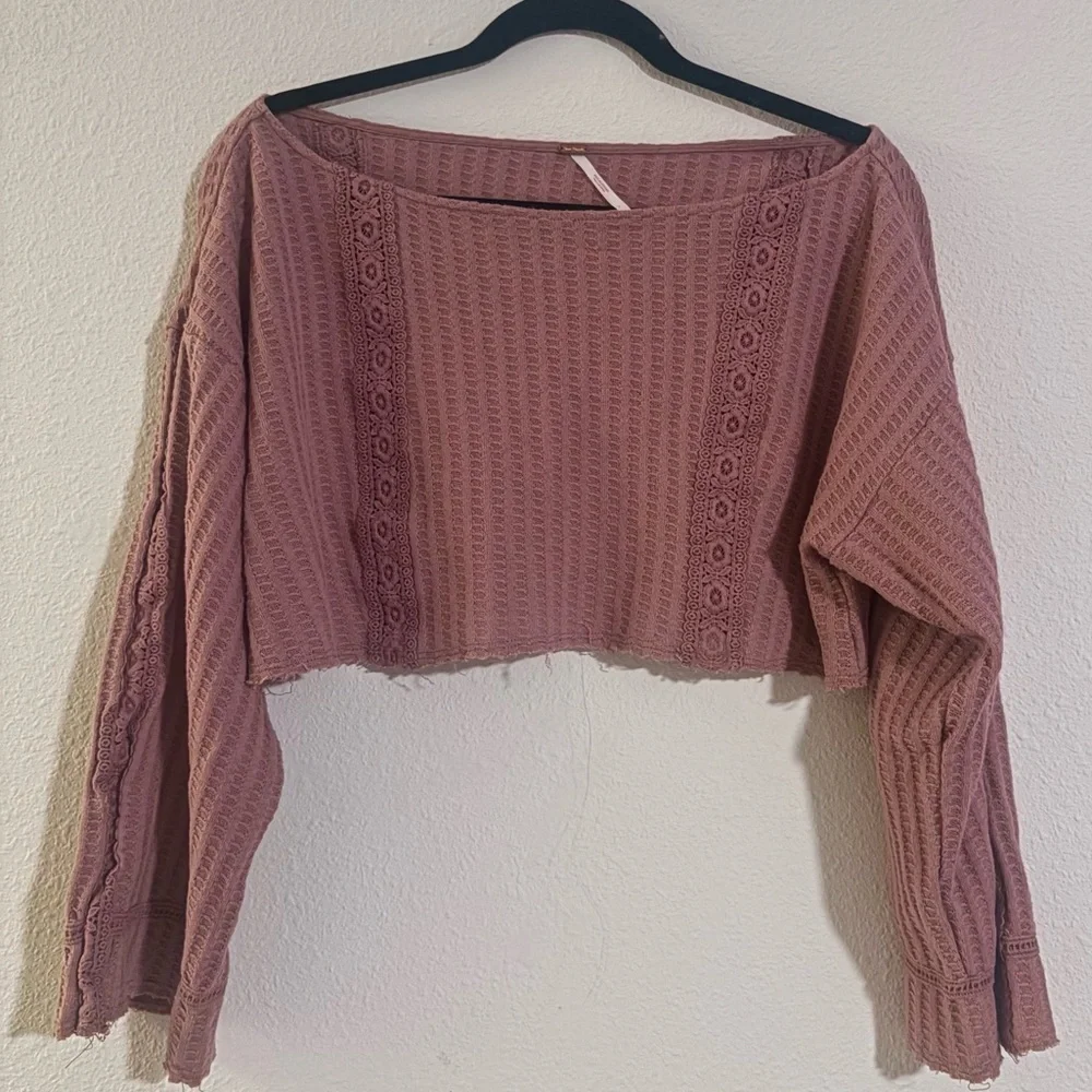 Cozy Mauve Knit Lounge Top ONLY  (Part of a Set). Size Small
